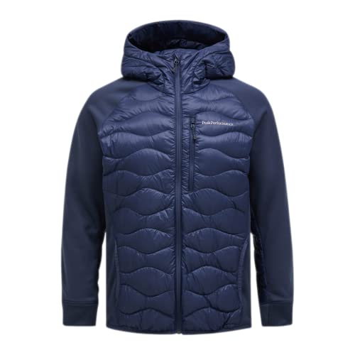 Peak Performance Męska bluza z kapturem Helium Down Hybrid Hoodie kurtka, Blue Shadow, S