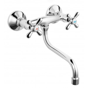 FERRO XD5 RETRO NEW bateria zlewozmywakowa ścienna, chrom