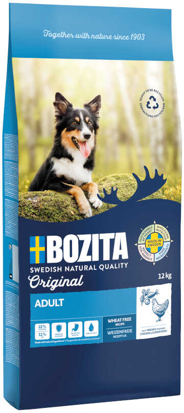 Bozita Original Adult, kurczak - bez pszenicy - 2 x 12 kg Dostawa GRATIS!