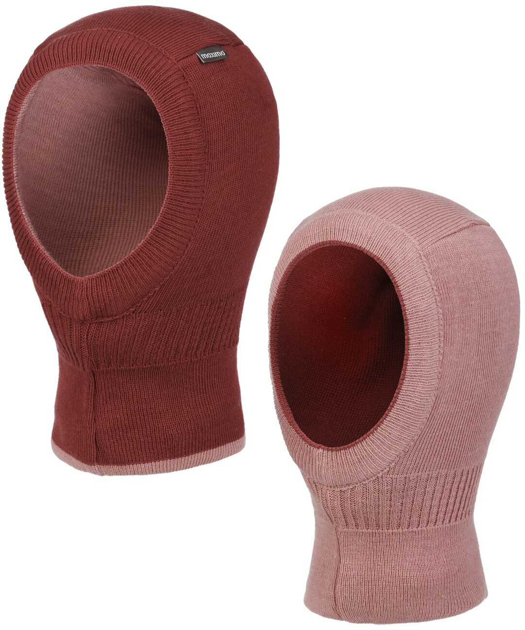 Czapka Kominiarka Dwustronna Helge by maximo, ciemnoczerwony, 47 cm