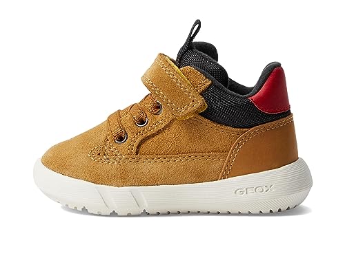Geox B Hyroo Boy, Botki dla dzieci 0-24, Brązowy Curry Black, 20 EU