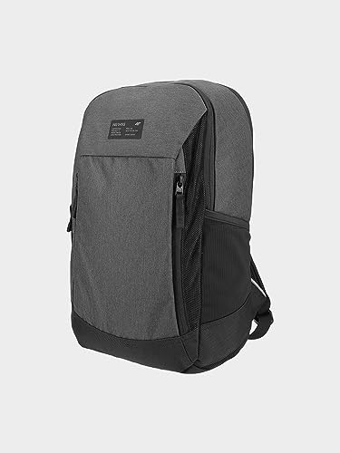 4F Backpack U189, Plecak Unisex dla dorosłych, Dark Grey Melange, jeden rozmiar, Dark Grey Melange, Talla única