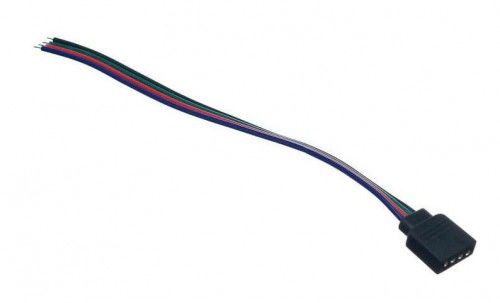 Złączka do taśmy LED RGB 10mm 4-pin żeńska z przewodem