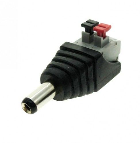 Wtyk DC 2,1 x 5,5 mm z zaciskami dociskowymi