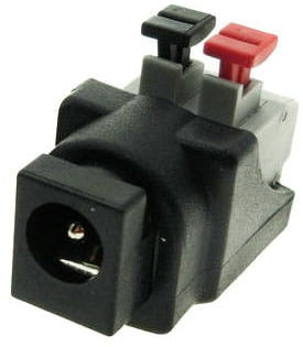 Gniazdo DC 2,1 x 5,5 mm zaciskami dociskowymi