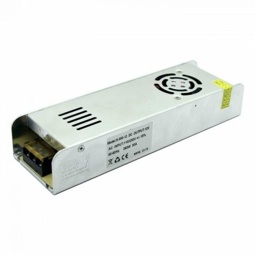 Zasilacz LED Slim 360W 12V 30A modułowy