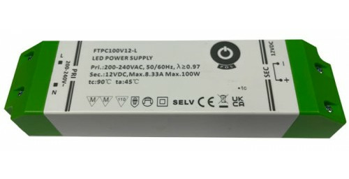 Zasilacz LED 90W 12V 7,5A meblowy POS Power