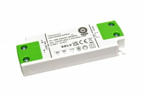 Zasilacz LED 15W 12V 1,25A meblowy POS Power