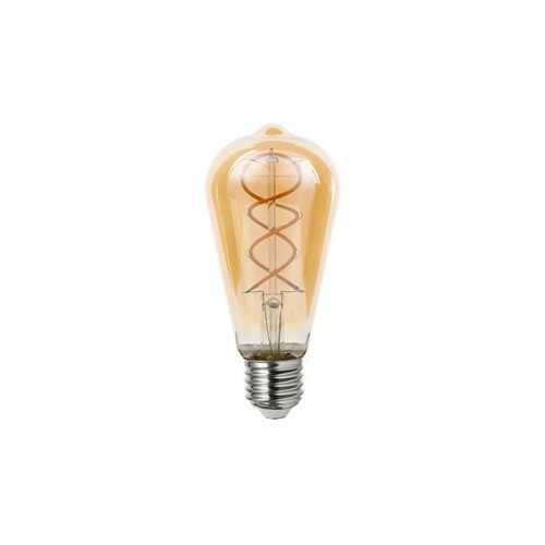 Żarówka LED E27 4W Filament ST64 ciepła 2200K Amber ściemnialna