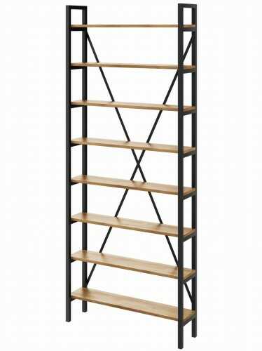Regał Nebraska na książki LOFT 245 x 60-160 x 20 cm D8