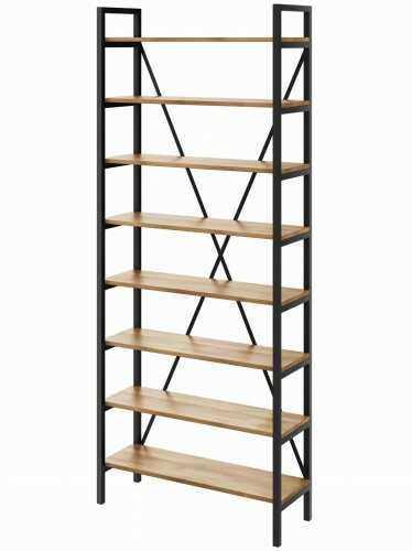 Regał Nebraska na książki LOFT 245 x 60-160 x 30 cm D8