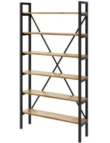 Regał Nebraska na książki LOFT 190 x 60-160 x 40 cm D6