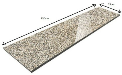 Parapet Stopnica granitowa beż polerowana G682 150x33x2