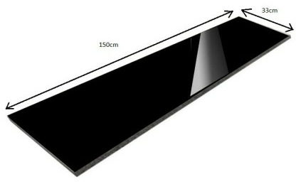 Parapet Stopnica granitowa polerowana Black Pearl 150x33x2