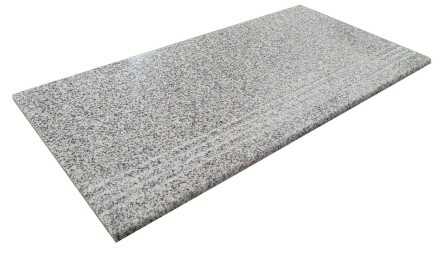 Płytka schodowa ryflowana granitowa G603 poler 30,5x61x1