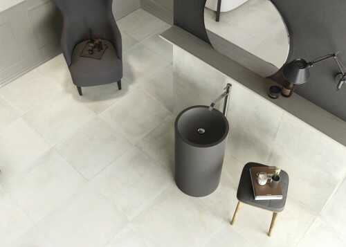 Płytka gresowa Soft Concrete White 120x60x0,8 cm