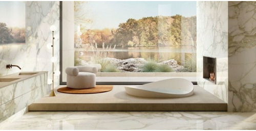 Spiek Kwarcowy Calacatta Dorato 300x150 cm