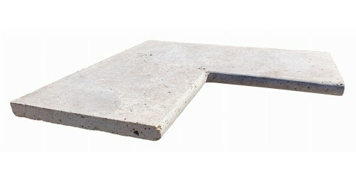 Trawertyn Kamień brzegowy / obrzeża do basenu bullnose narożnik Classic Mix 40,6x61 gr. 3cm