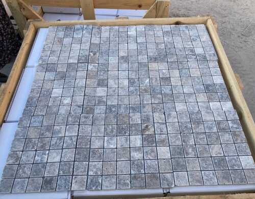 Kamień dekoracyjny trawertyn Ash Mozaika 4,8x4,8