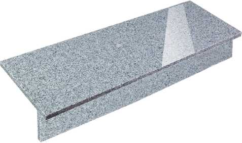 Stopnica - Stopień + Podstopień Granitowy G603 150x33x2 / 150x15x2 Polerowany