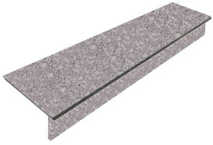 Stopnica - Stopień + Podstopień Granitowy G664 150x33x2 / 150x15x2 Płomieniowany