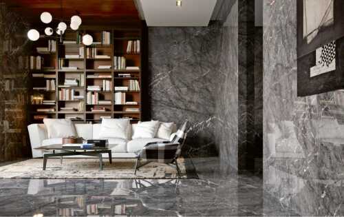 Spiek kwarcowy Grande Marazzi Grigio Carnico Matt 320 cm x 160 cm x 0,6 cm