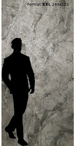 Fornir Kamienny Silver Grey XXL 122x280x0,3cm