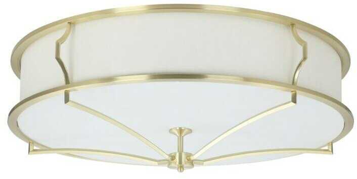 PLAFON STESSO OLD GOLD L złota oprawa biały klosz nowoczesny