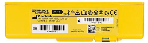 DEFIBTECH Bateria do defibrylatora Lifeline View