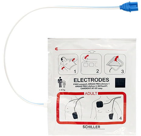 Schiller Elektrody FRED easyport (pre-connected)