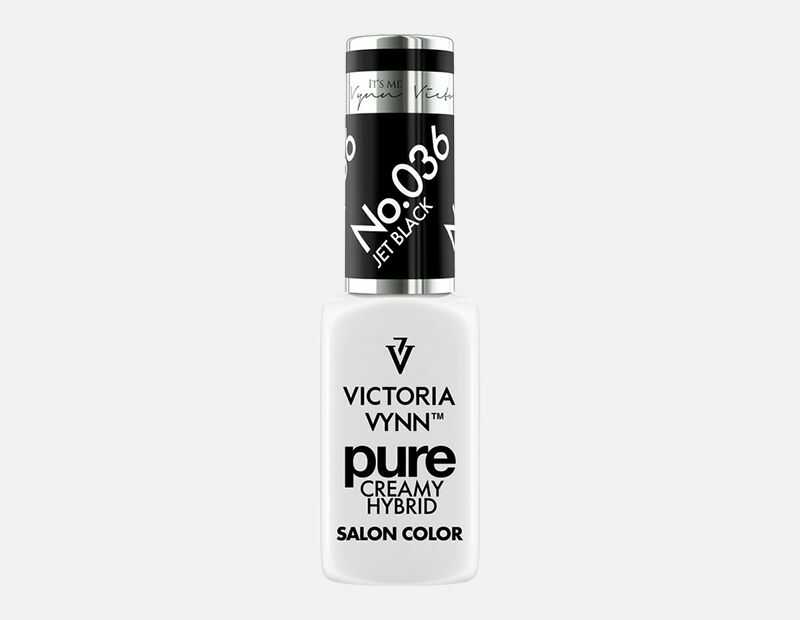 VICTORIA VYNN No. 036 JET BLACK PURE LAKIER HYBRYDOWY