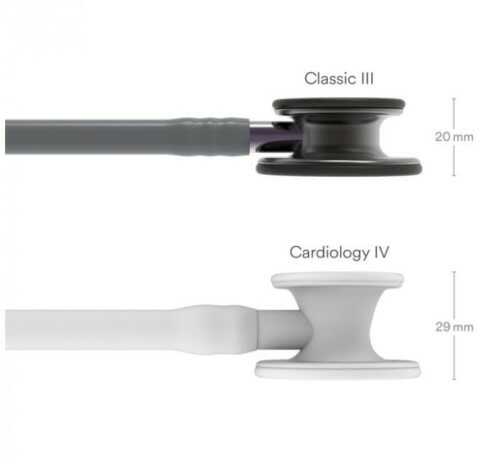 Stetoskop Littmann Classic III 5873 Stetoskop internistyczny Smoke, przewód szary, lira smoke, trzonek szaro-fioletowy