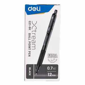 Długopis Deli ballpoint automatyczny 0,7 czarny