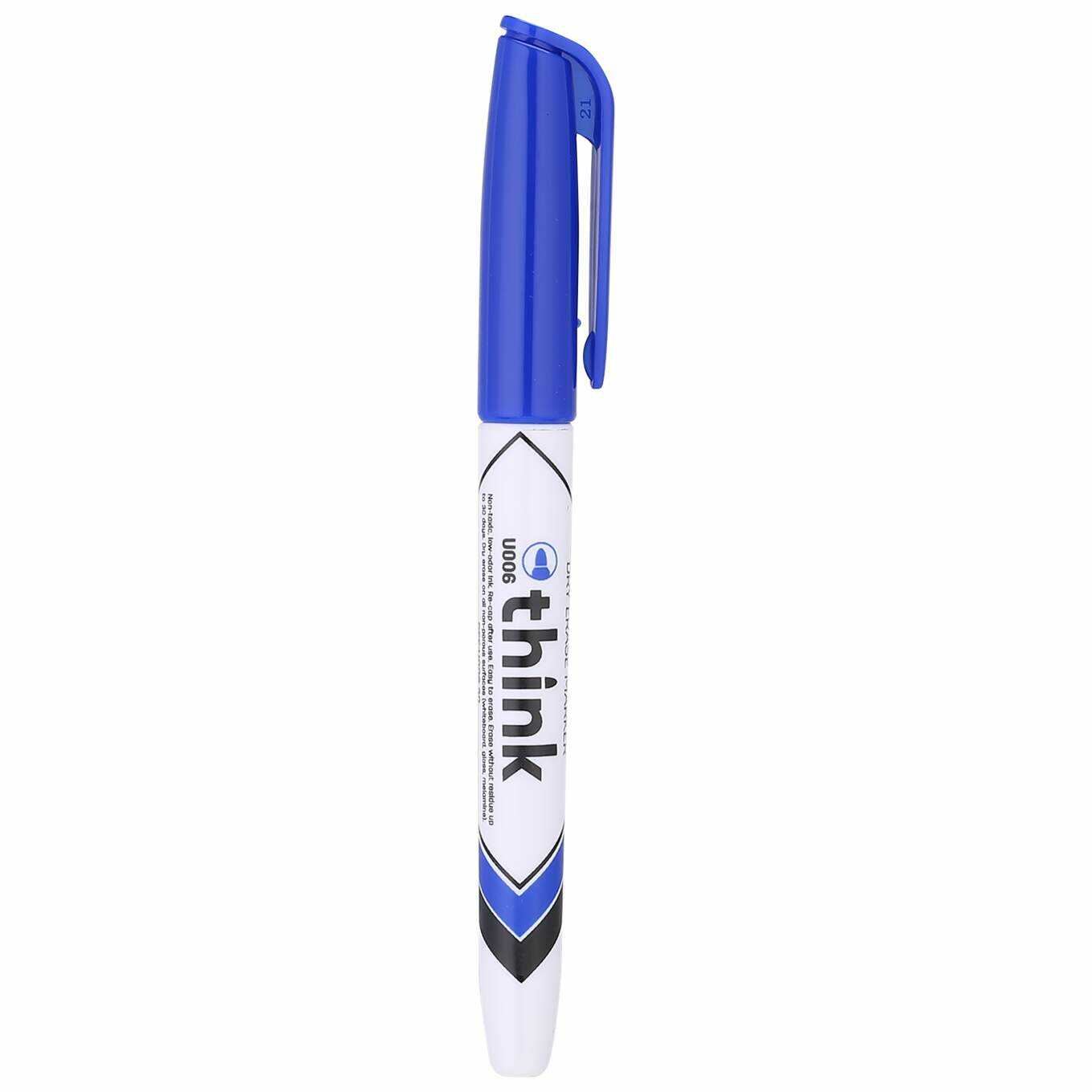 Marker suchościeralny Deli okrągły 1,2mm niebieski