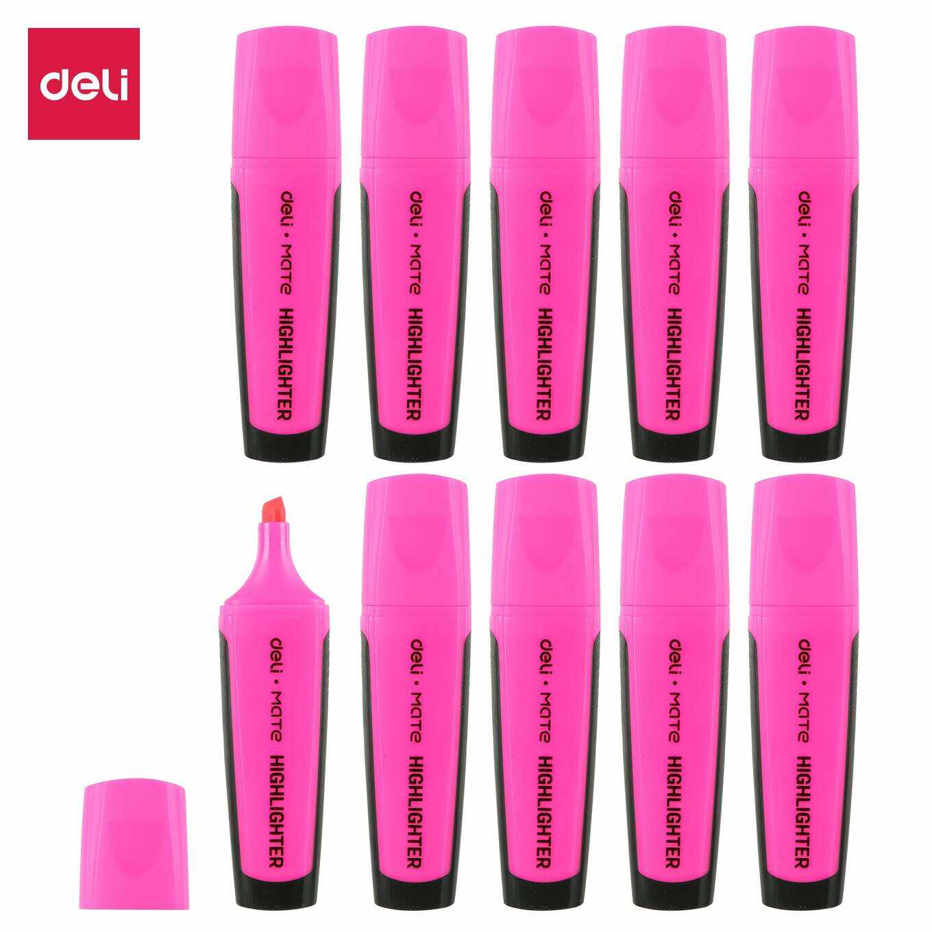 Zakreślacz Deli U35040 różowy końcówka 1-5 mm