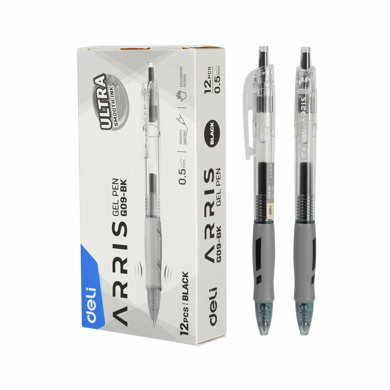 Długopis żelowy Deli G09BK 0.5mm czarny