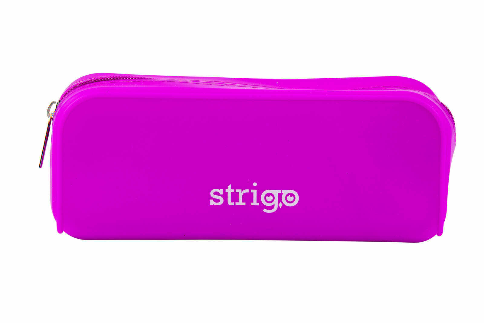 Piórnik szkolny STRIGO, fioletowy prostokąt, silikonowy