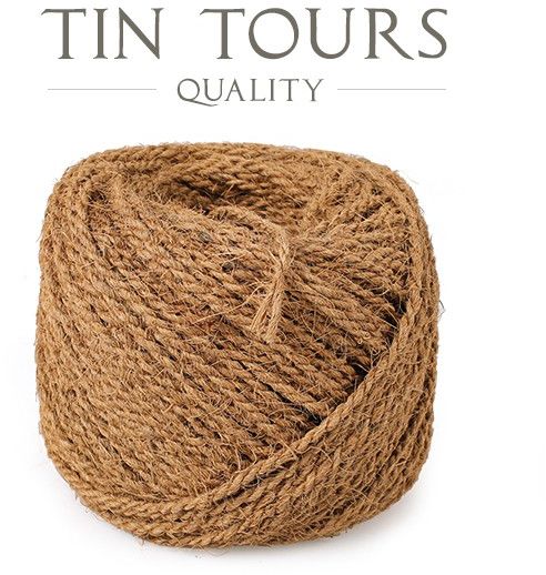 SZNUREK Z WŁÓKNA KOKOSOWEGO 4mm / 100mb