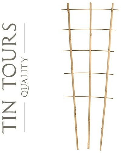 10 szt. PODPORA BAMBUSOWA DRABINKA POTRÓJNA 180 cm
