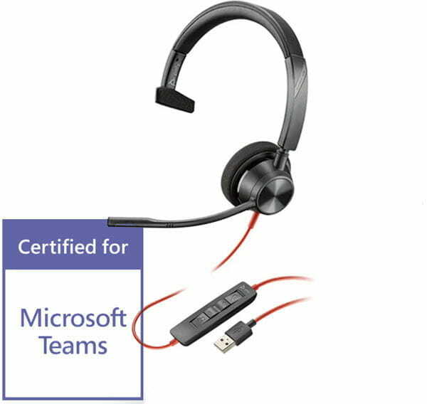 Plantronics Blackwire 3310 USB-A słuchawka z mikrofonem do PC (złącze USB-A)