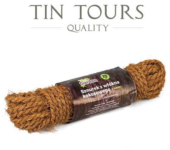 SZNUREK Z WŁÓKNA KOKOSOWEGO 4mm / 25mb