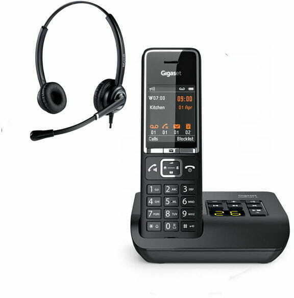 Telefon bezprzewodowy z słuchawką call center Gigaset 550 AM + Platora Pro-D