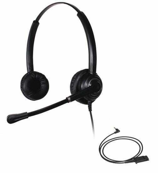Słuchawki Platora Pro-D + kabel do telefonu DECT (jack 2.5 mm)