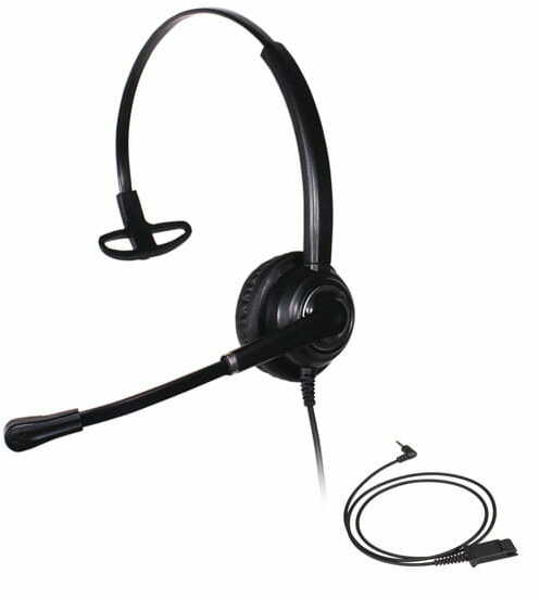 Słuchawki Platora Pro-M + kabel do telefonu DECT (jack 2.5 mm)