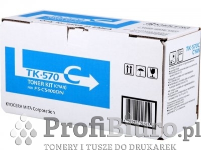 Toner Kyocera TK-570C Cyan do drukarek (Oryginalny) [12k]