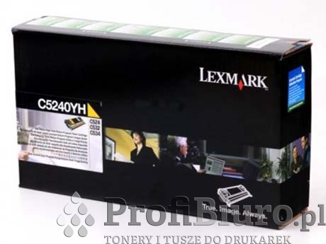 Toner Lexmark C5240YH Yellow do drukarek (Oryginalny)