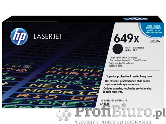 Toner HP 649X / CE260X Czarny do drukarek (Oryginalny) [17k]