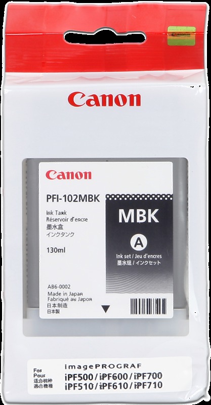 Tusz Canon PFI-102MB Matte Black do drukarek (Oryginalny) [130ml]