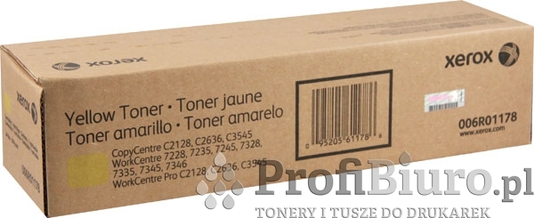 Toner Xerox 6R01178 Yellow do drukarek (Oryginalny)