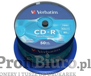 Płyty Verbatim CD-R 700MB 52x - Spindle - 50 szt.